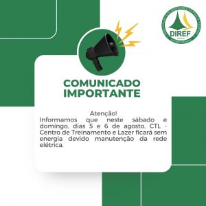 Comunicado - Manutenção e Atualização de Sistema